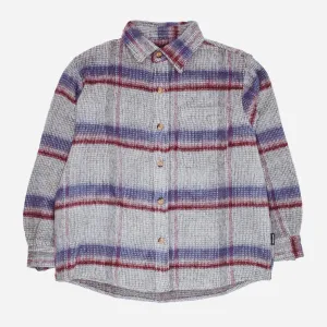 Oversized Flannel - Blue Plaid