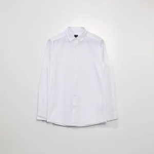 Oxford cotton shirt white