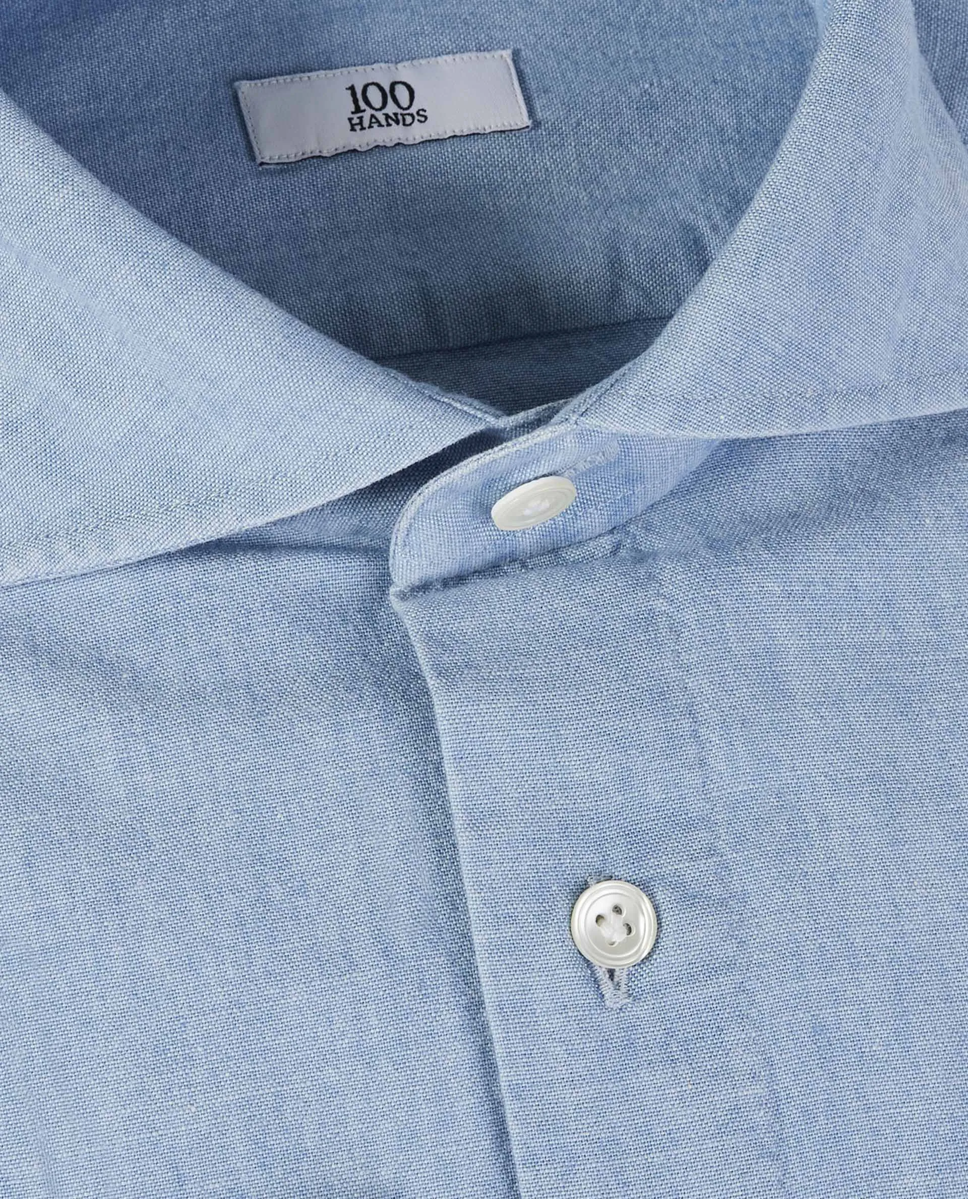 Oxford Denim Chambray Shirt - Lichtblauw