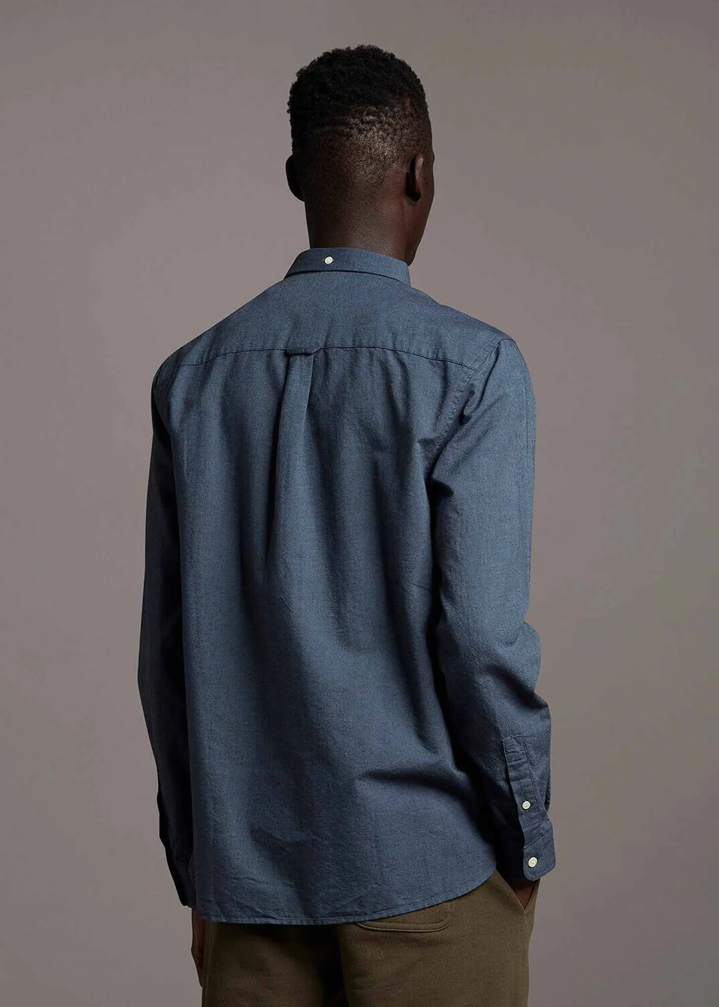 Oxford shirt - slate blue