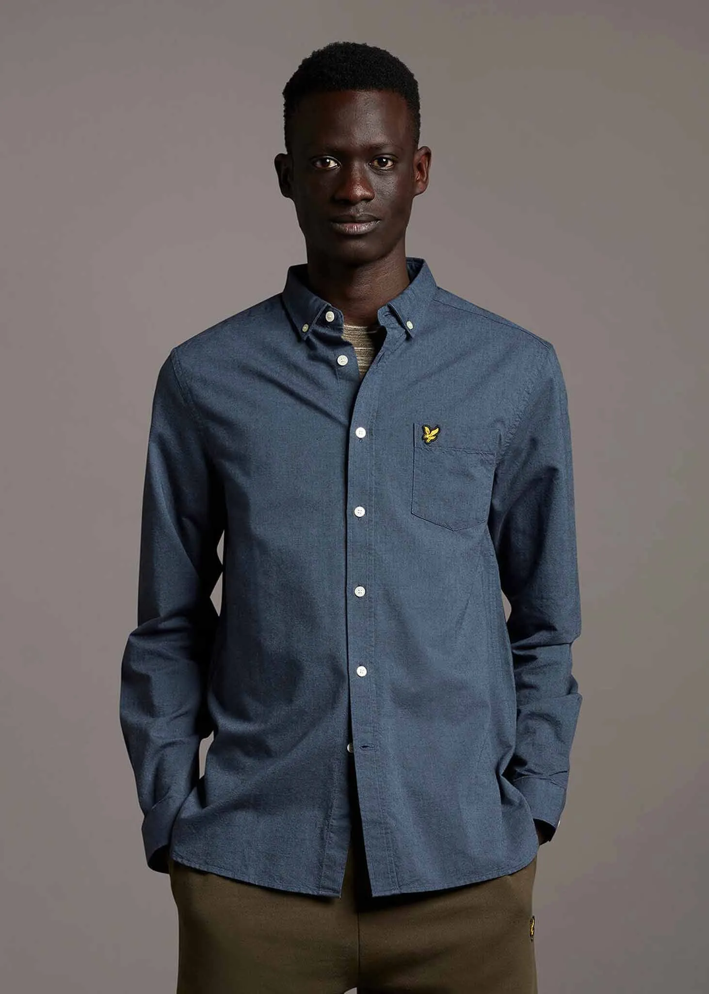 Oxford shirt - slate blue