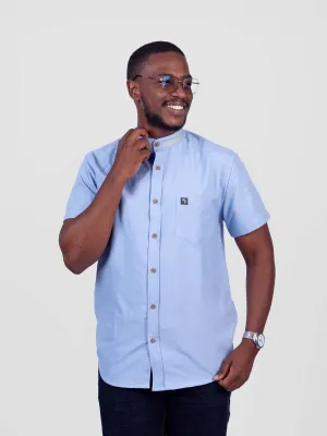 Oxford  short sleeve shirts blue