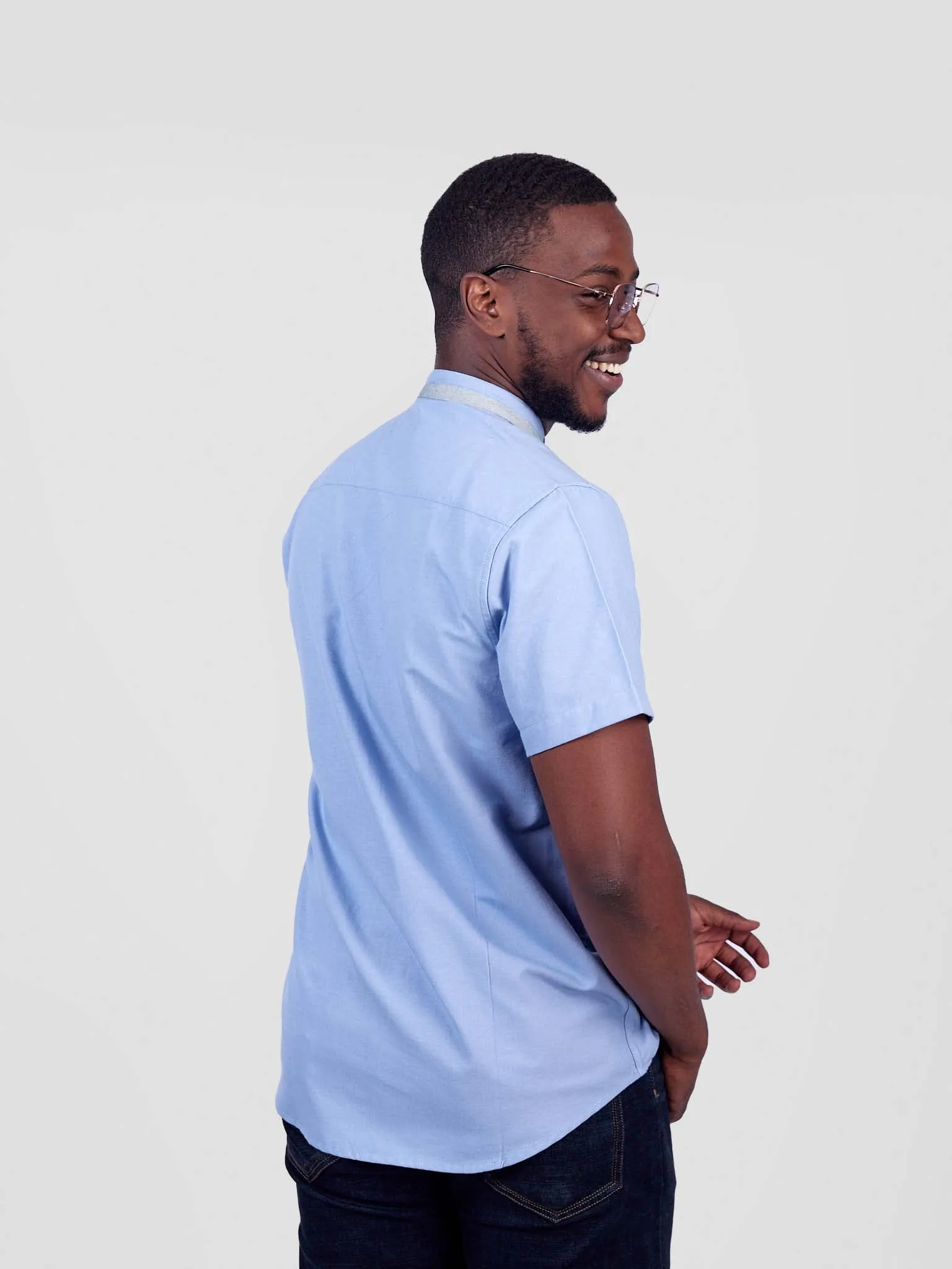 Oxford  short sleeve shirts blue