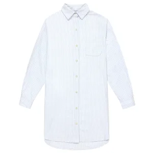 Oxford Stripe Dress Blue