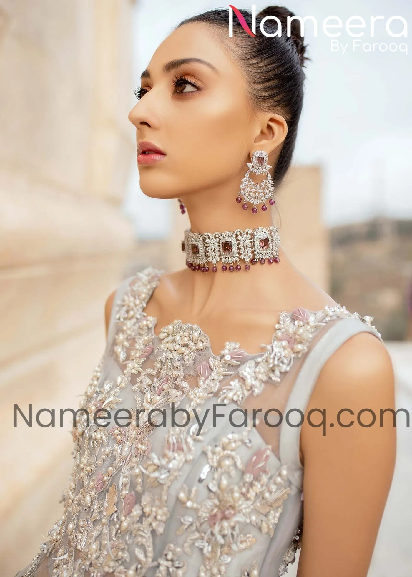 Pakistani Designer Attire in Walima Bridal Maxi #BN230