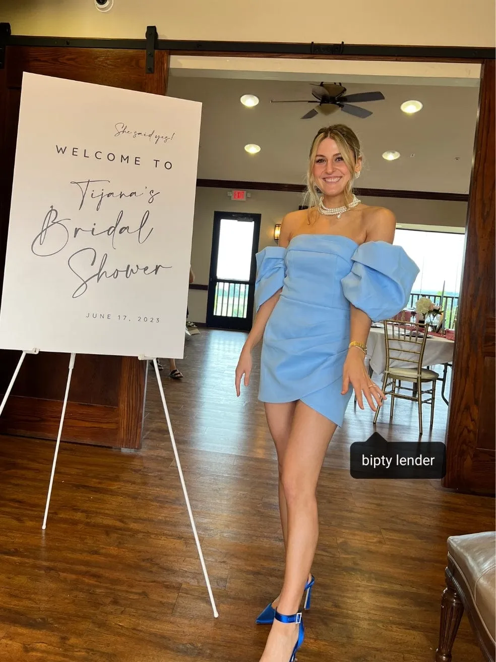 Palladium Dress in Sky Blue