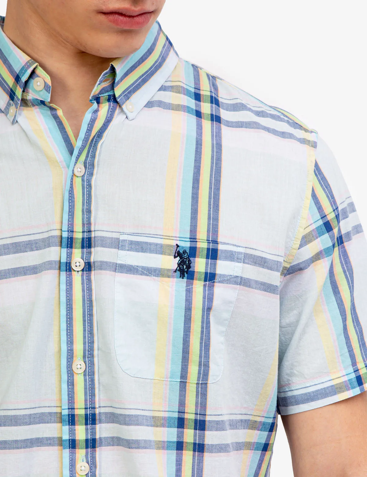PASTEL PLAID MADRAS SHIRT