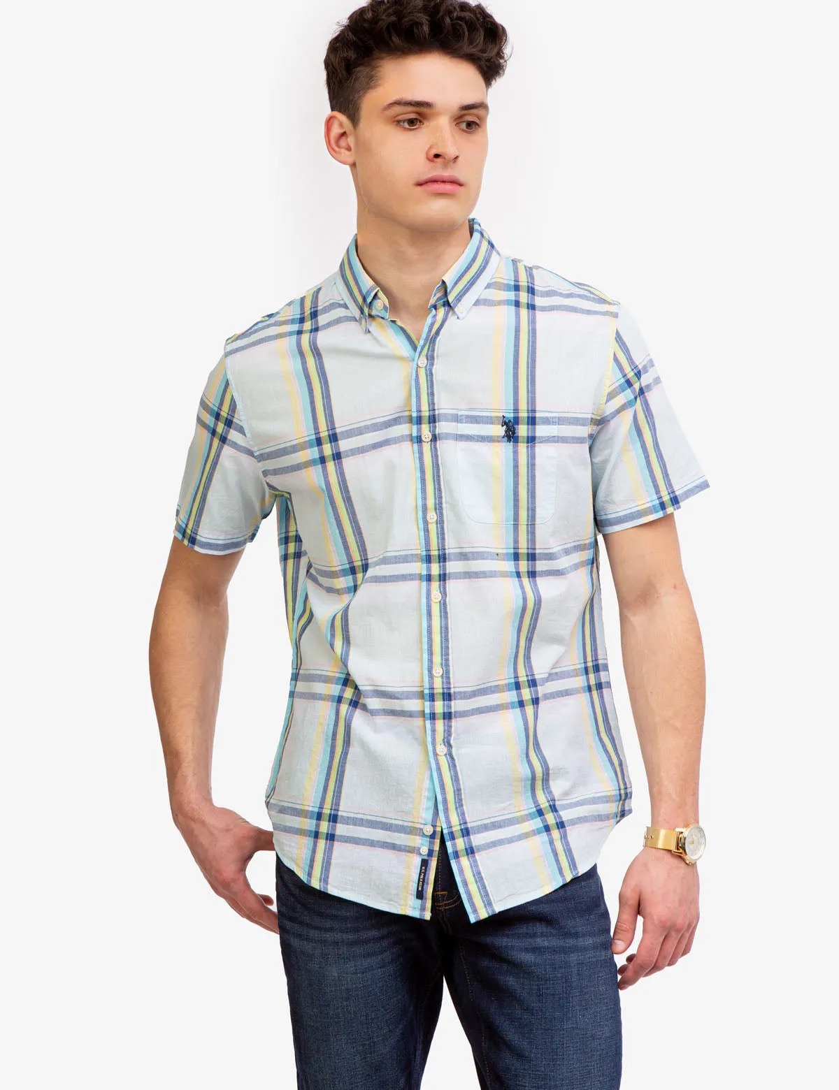 PASTEL PLAID MADRAS SHIRT