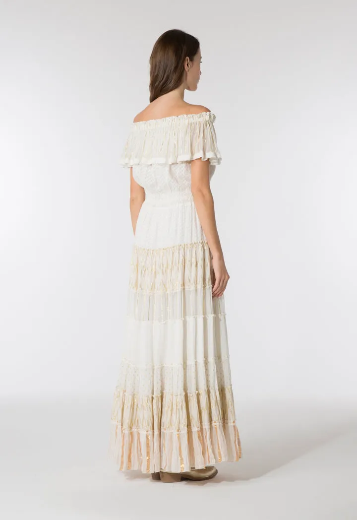 Peasant Off Shoulder Dress
