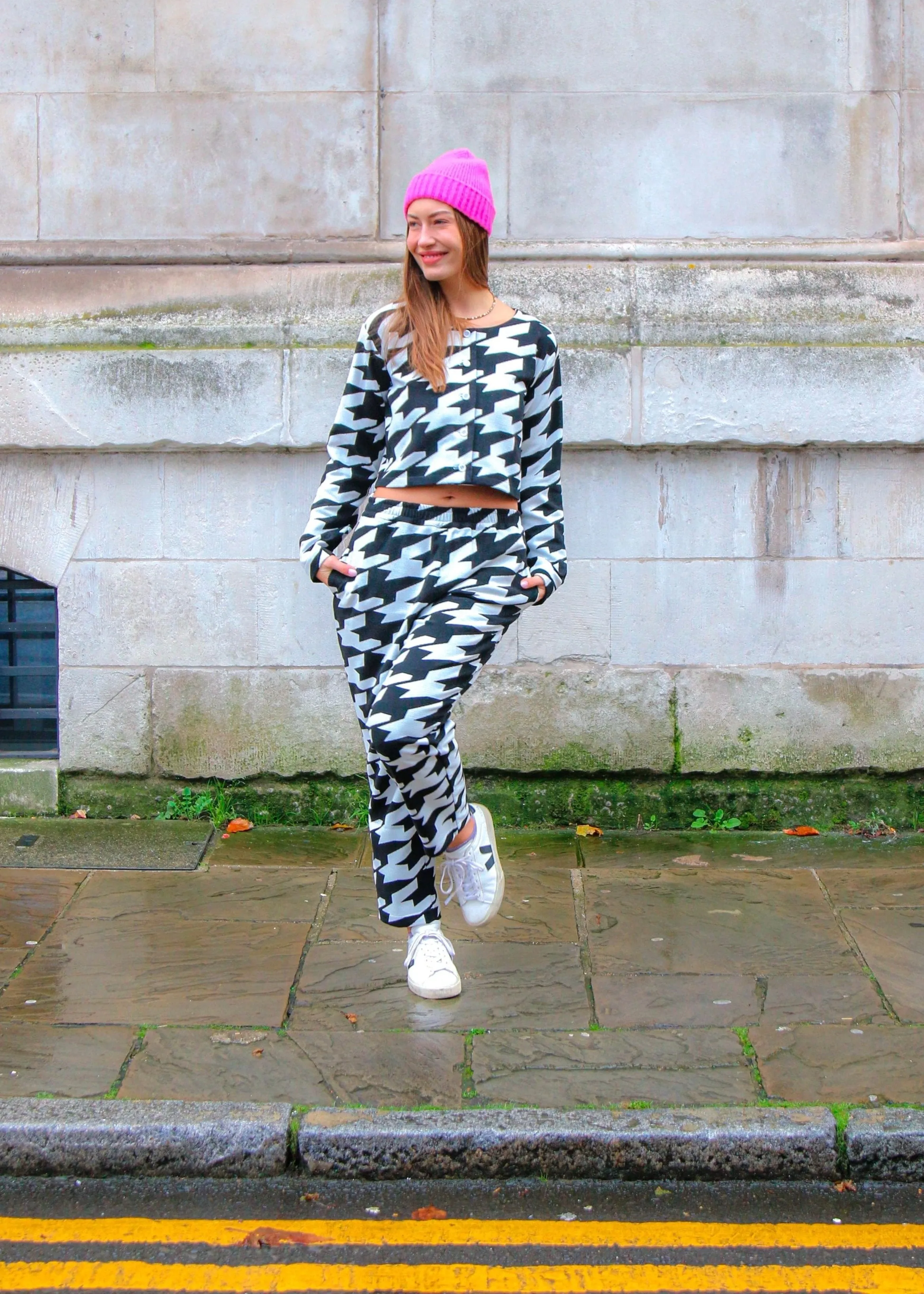 Percy Langley x Wild Clouds Black & White Trousers