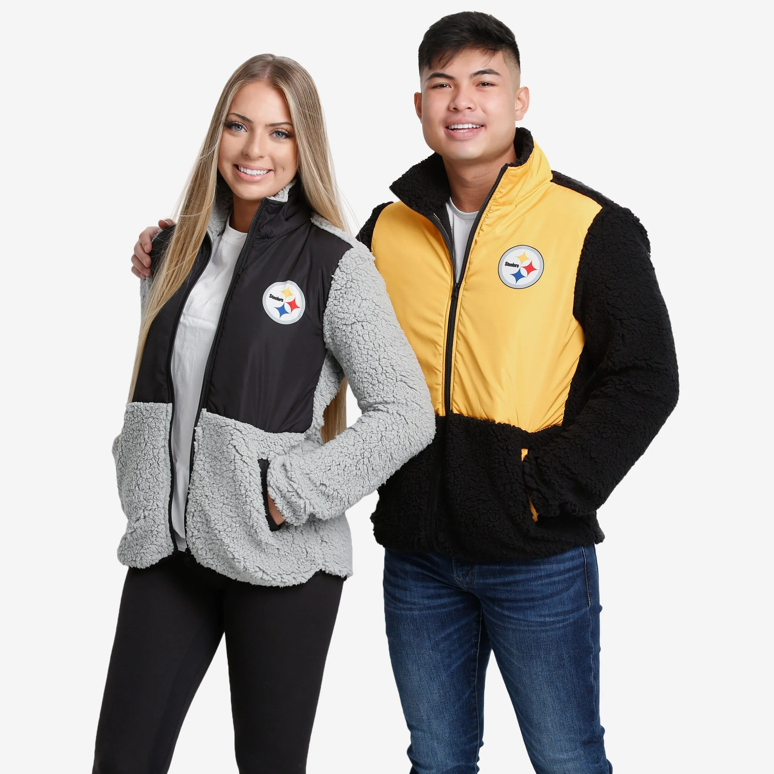 Pittsburgh Steelers Sherpa Soft Zip Up Jacket