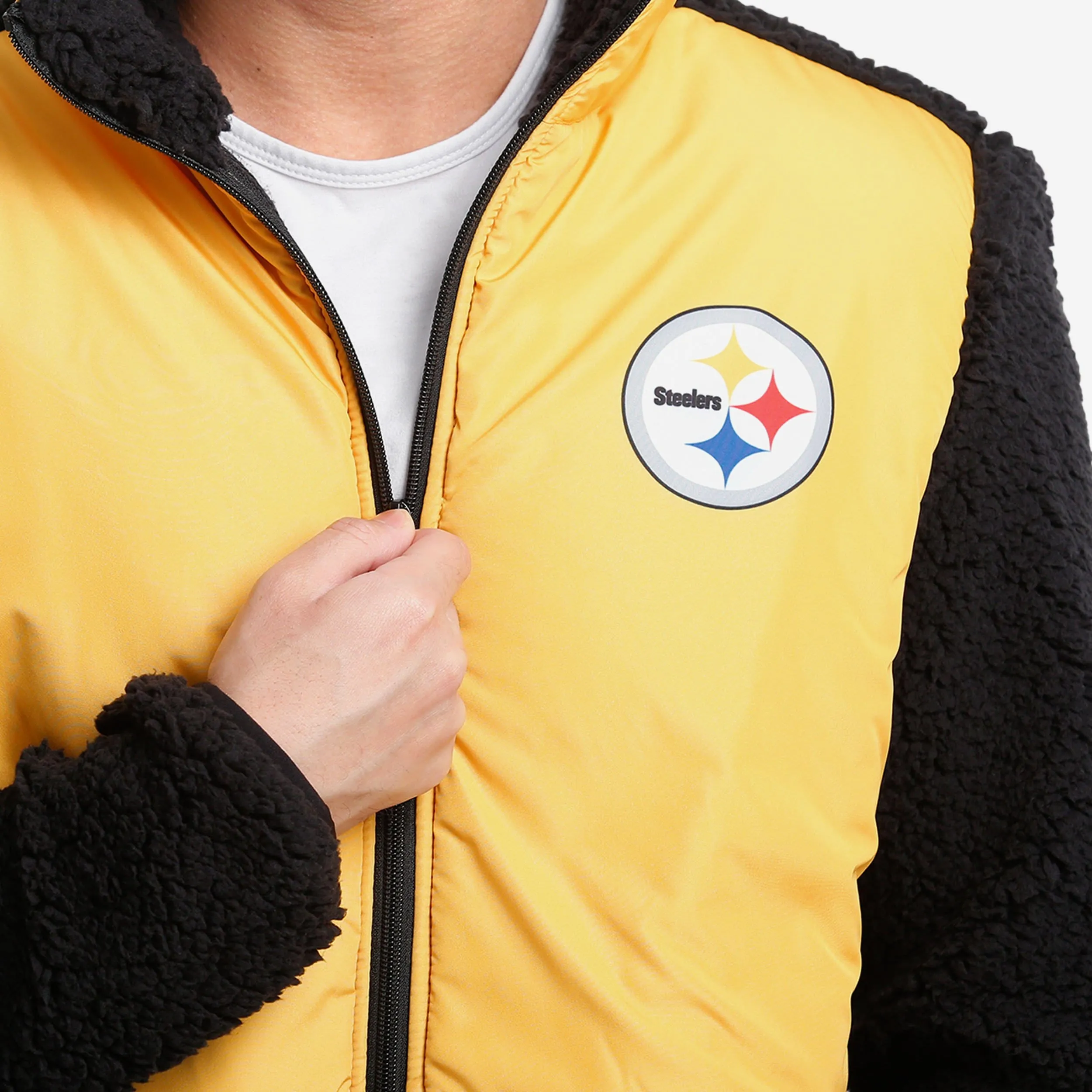 Pittsburgh Steelers Sherpa Soft Zip Up Jacket