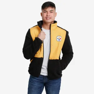 Pittsburgh Steelers Sherpa Soft Zip Up Jacket
