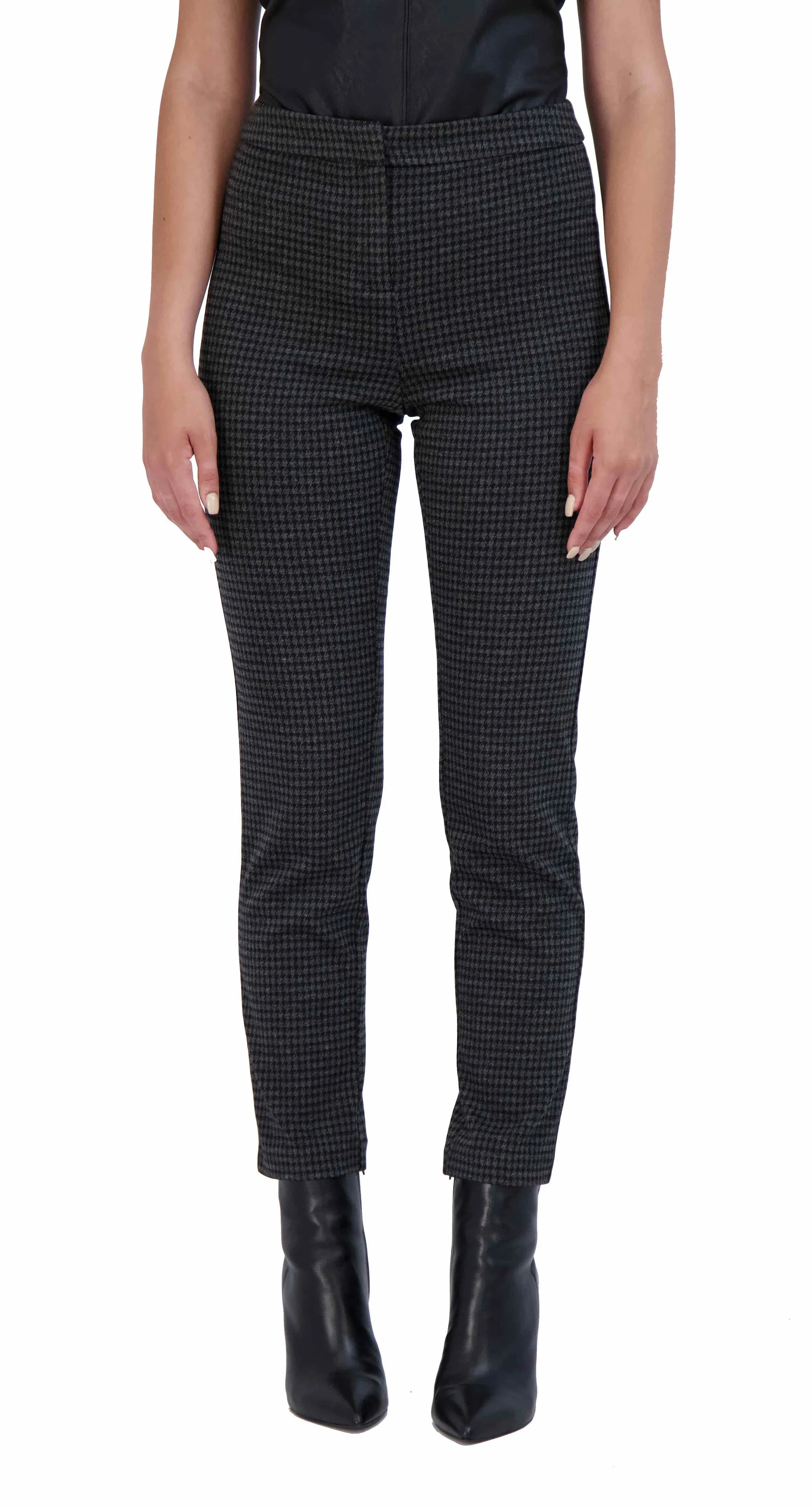 Plaid Knit Trouser