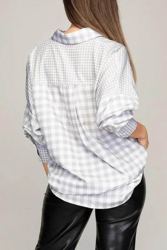 Plaid Shirt with Pocket