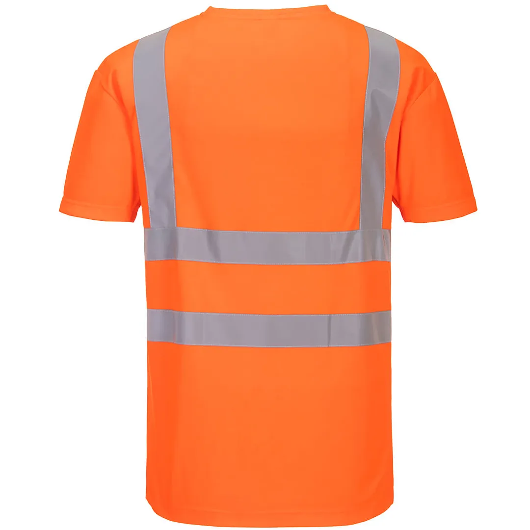 Portwest V-Neck T-Shirt Mesh Inserts