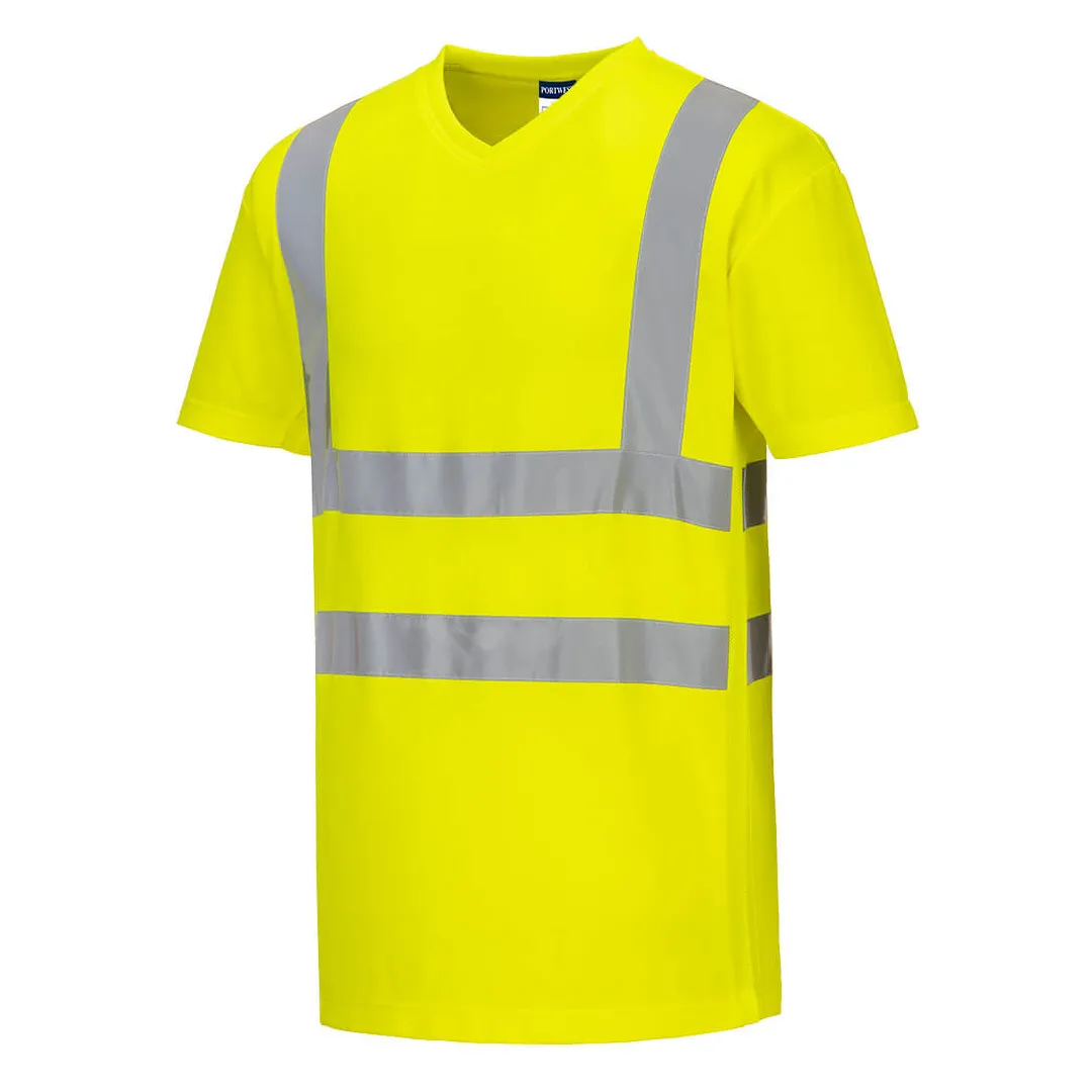 Portwest V-Neck T-Shirt Mesh Inserts