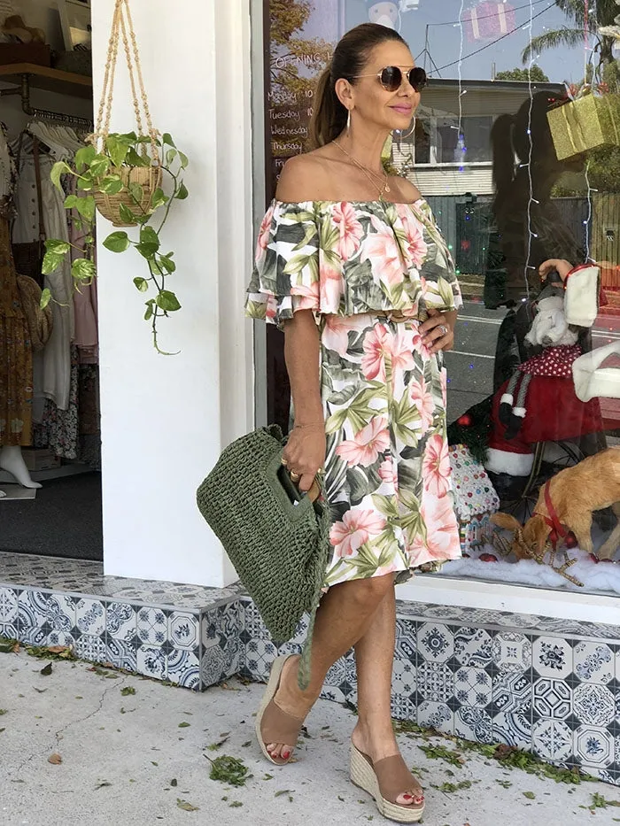 Positano Off the Shoulder Dress