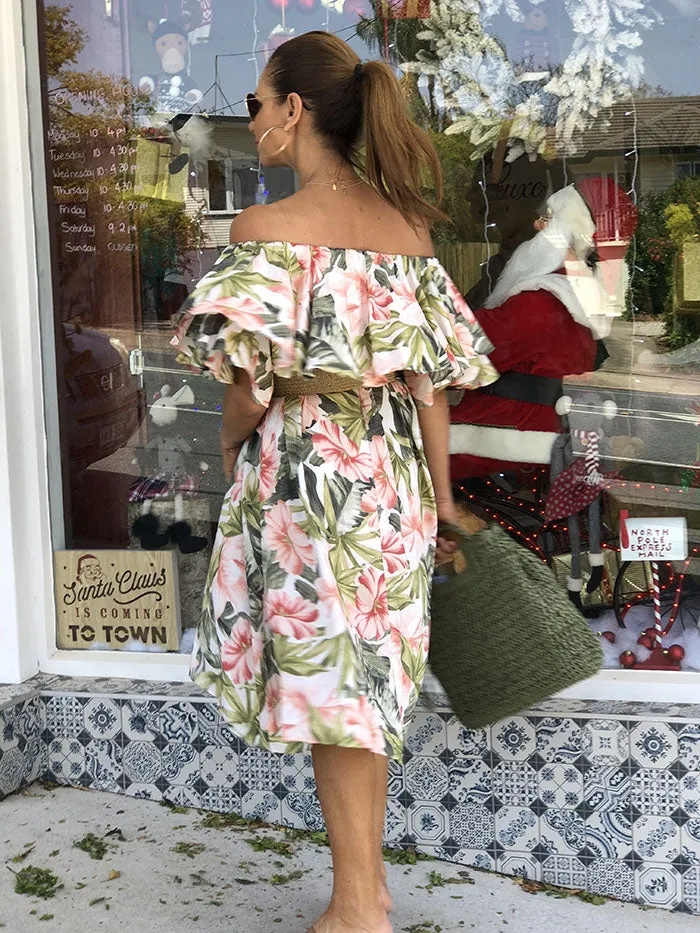 Positano Off the Shoulder Dress