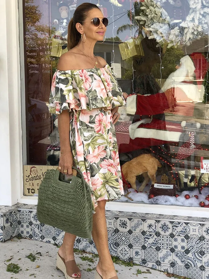 Positano Off the Shoulder Dress