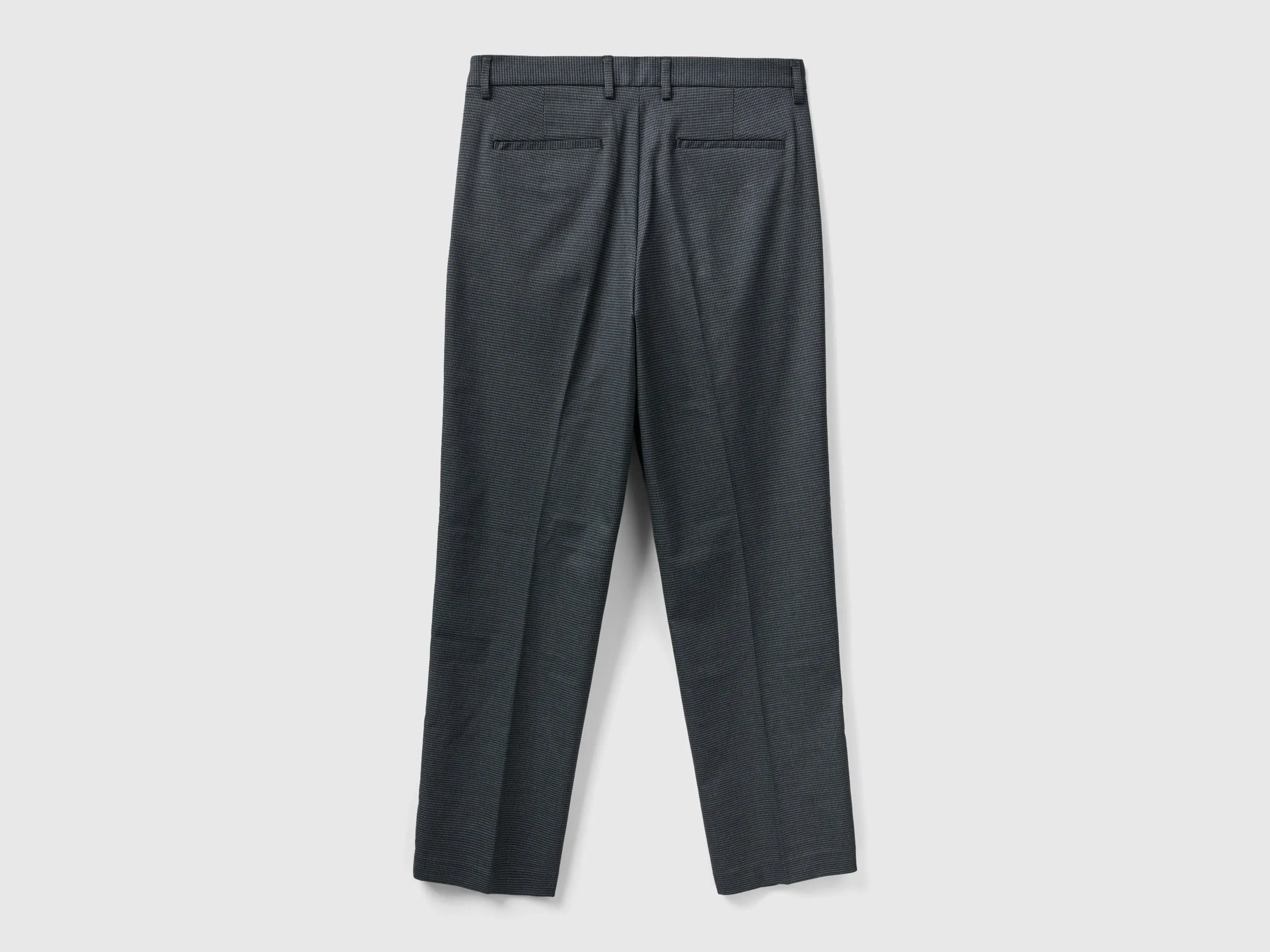 Printed Wide Leg Chinos