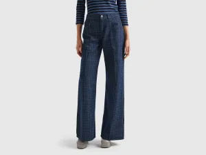 Printed Wide Leg Jeans