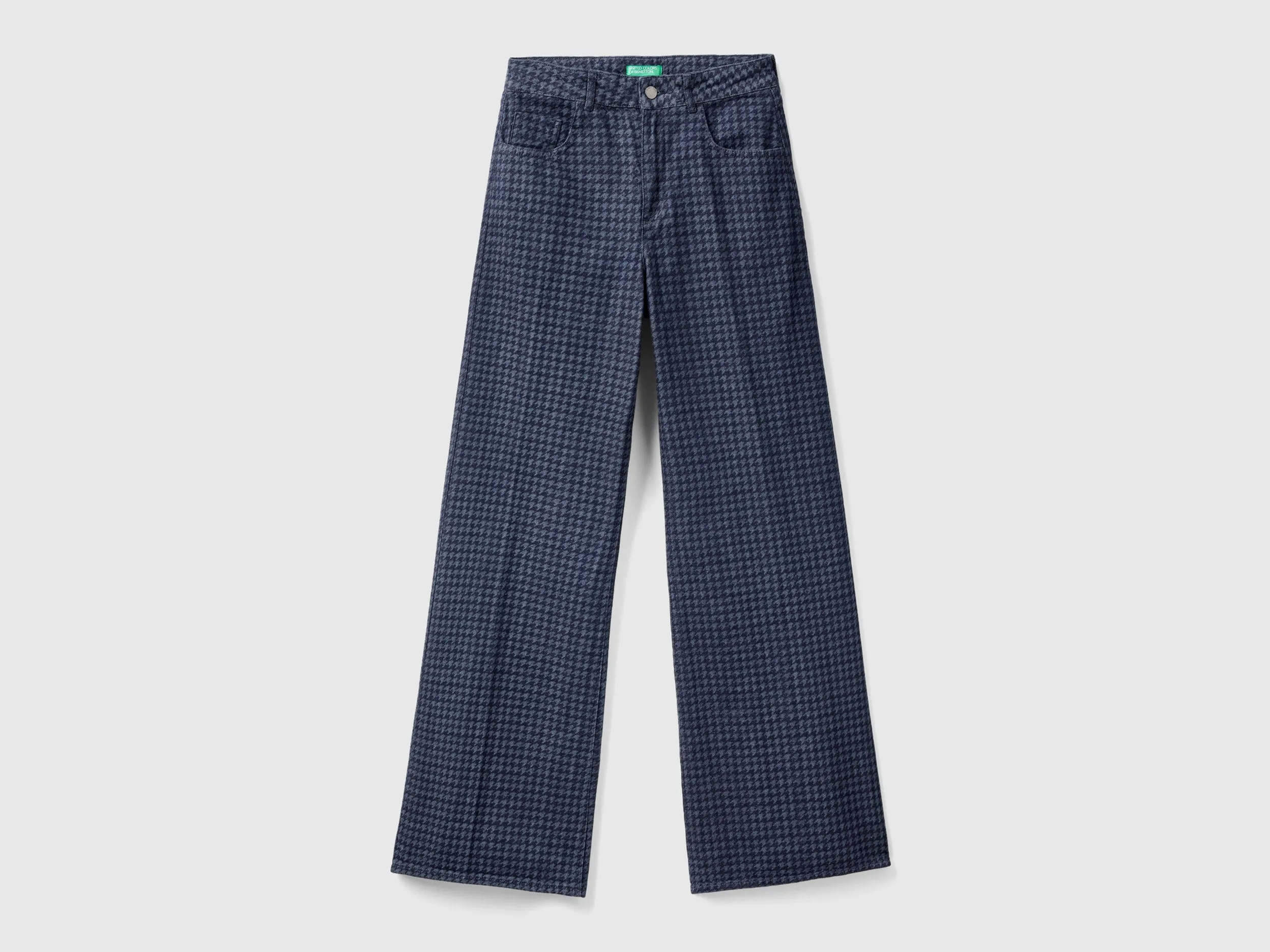 Printed Wide Leg Jeans