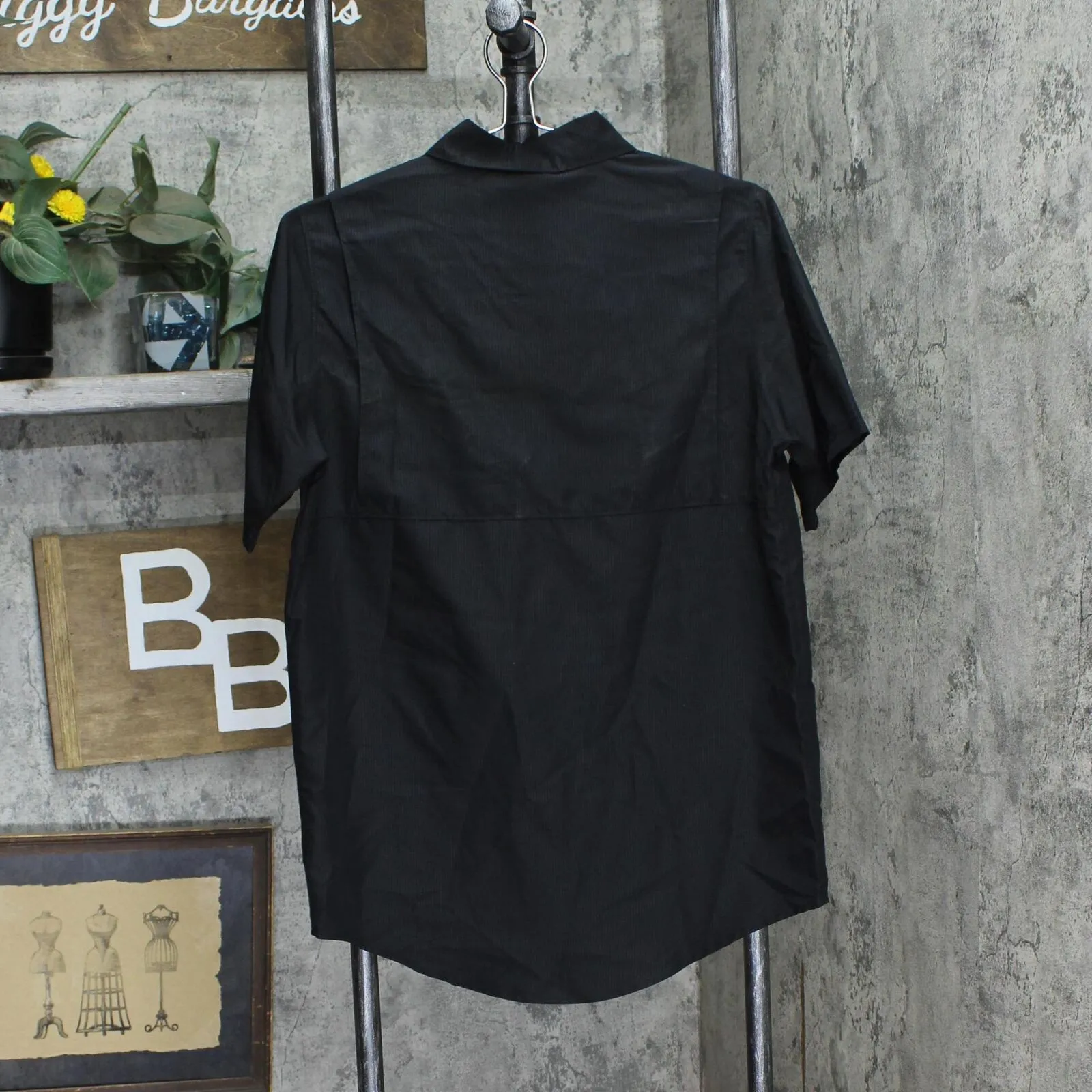 Pro Edge Mens Mesh Lined Kennesaw State Owls Button Up Shirt 7AMKM04SAM Black S