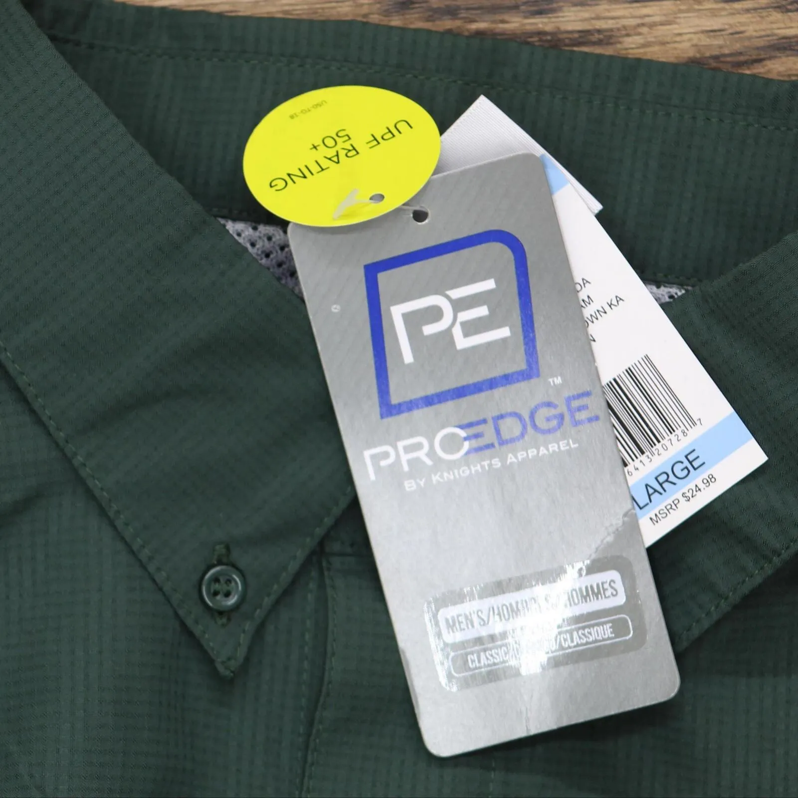 Pro Edge Mens USF South Florida Bulls Mesh Lined Fishing Shirt 7AMKM04SAM-3