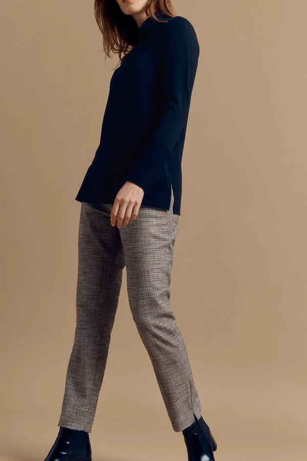 PUCE HOUNDSTOOTH TROUSERS