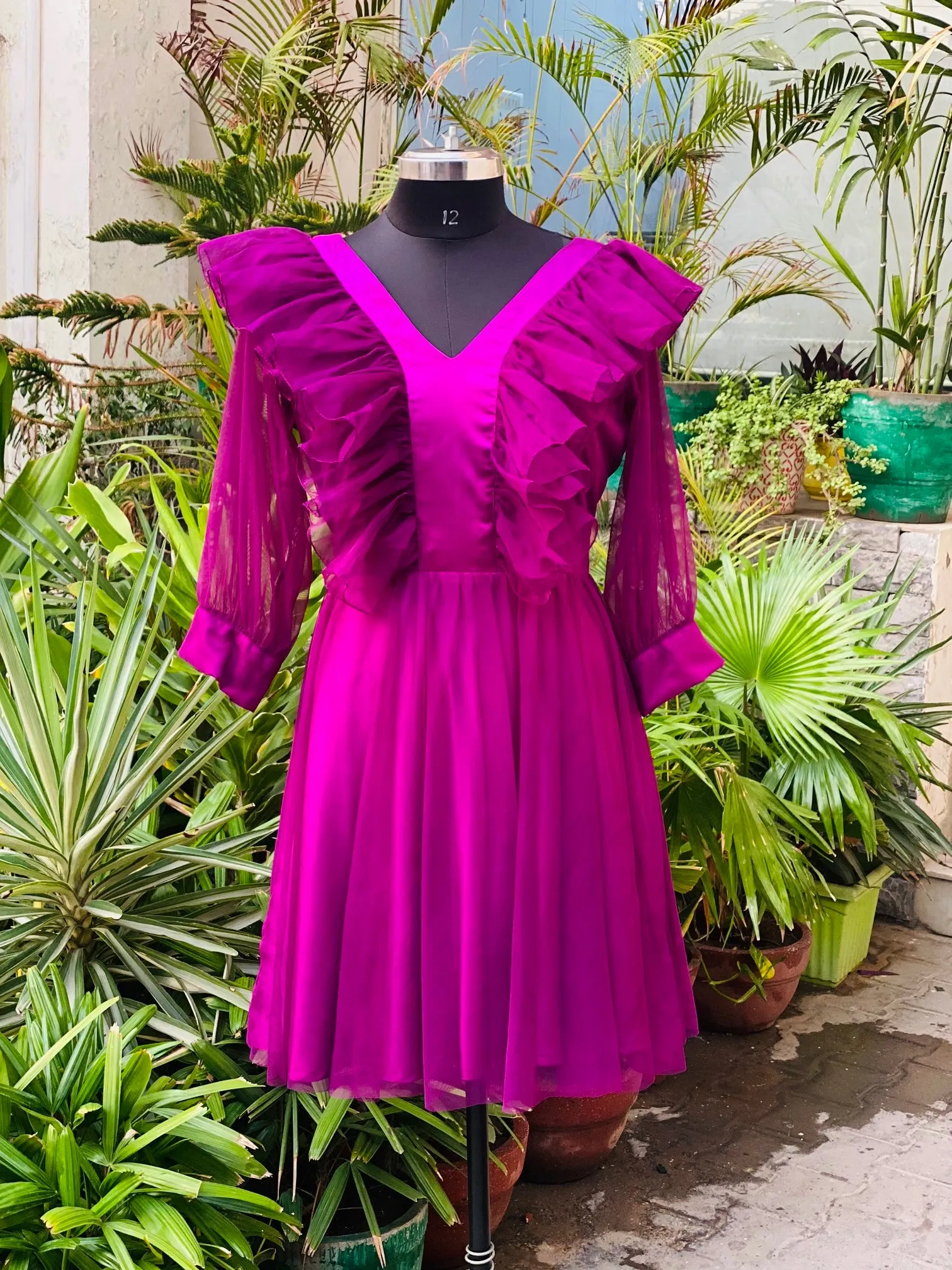Purple Organza Dress