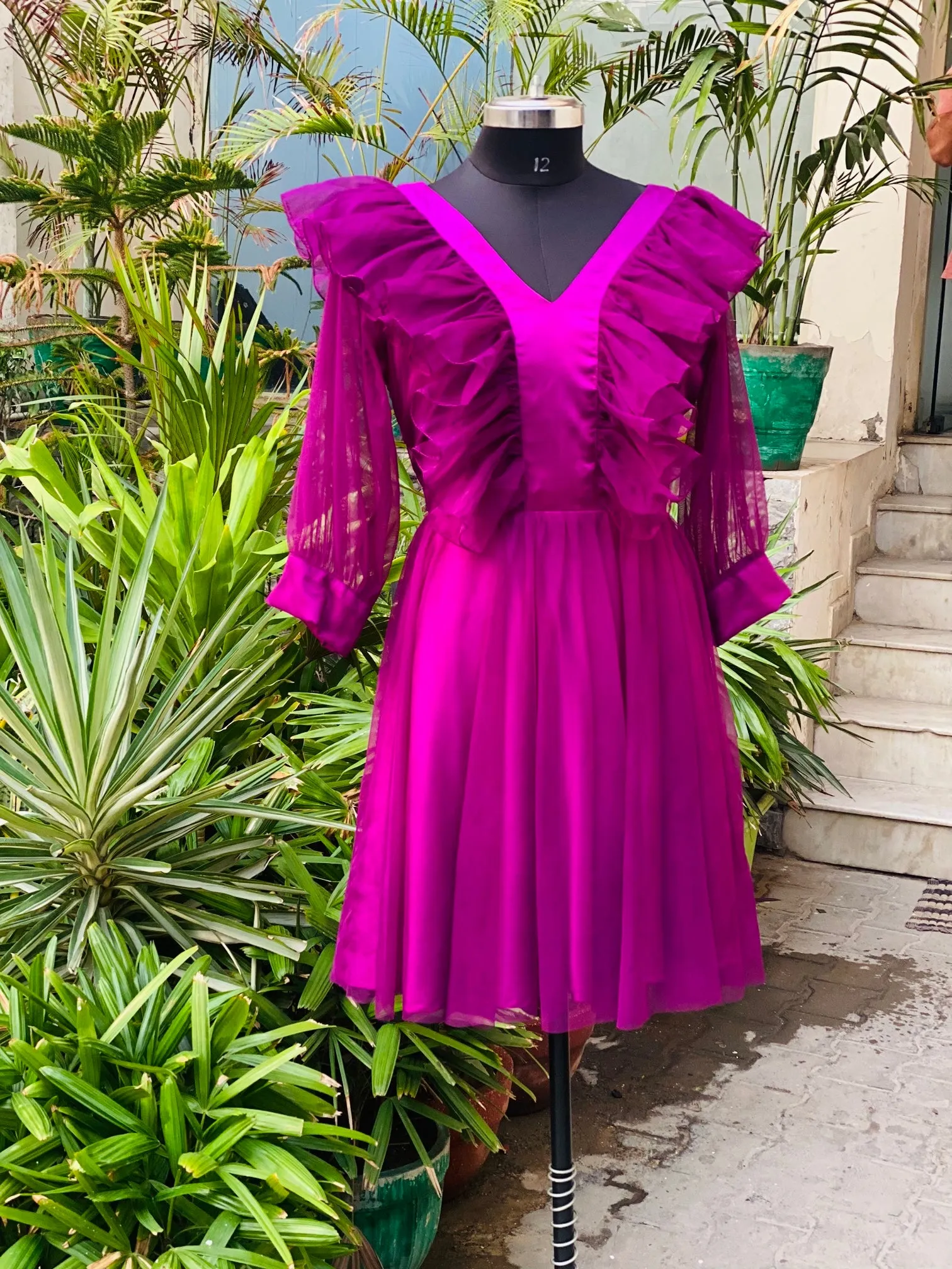 Purple Organza Dress