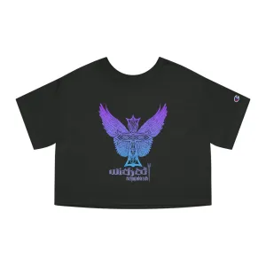 Purple Rain Celtic Cross Cropped T-Shirt