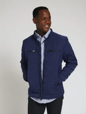 Quilted Barn Jacket - Navy