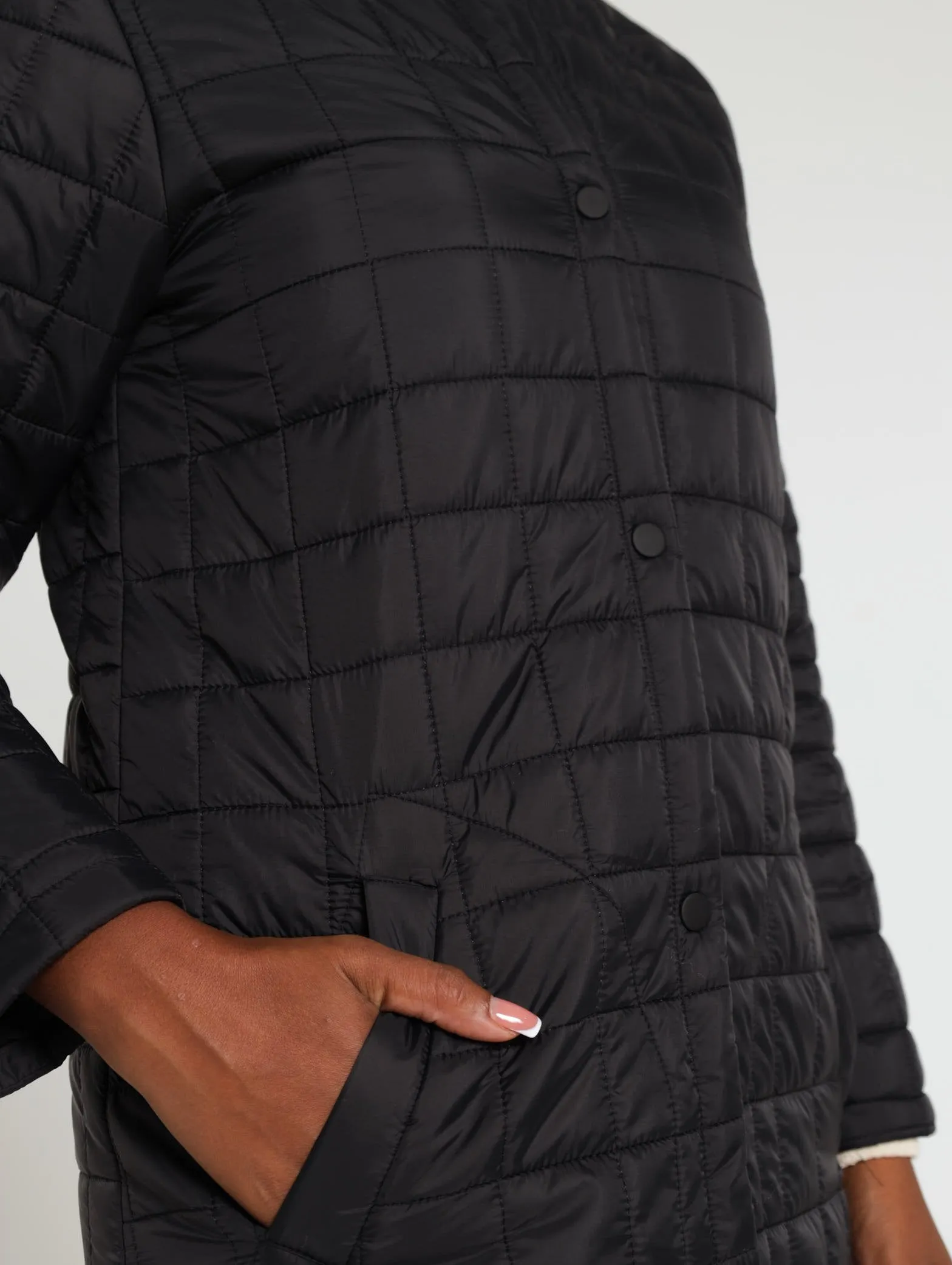 Quilted Jacket - Black