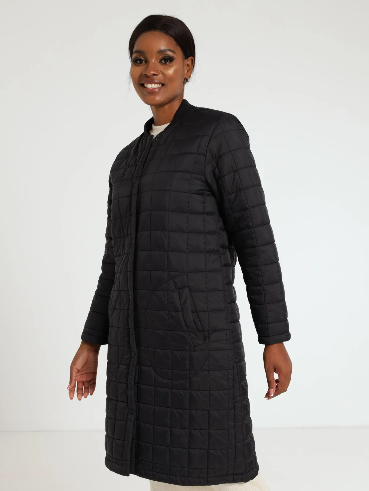 Quilted Jacket - Black