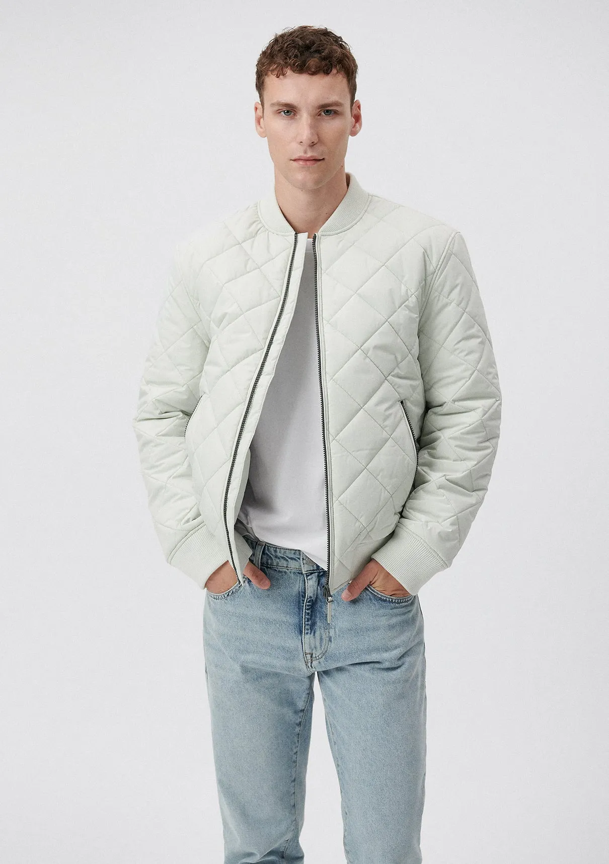 Quilted White Jacket