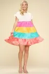 Rainbow Ruffles Dress