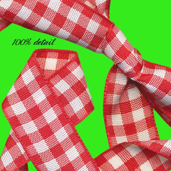 Red Gingham Ribbons