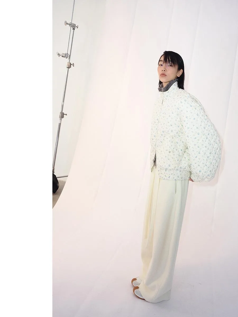Retro Floral Quilted Jacket