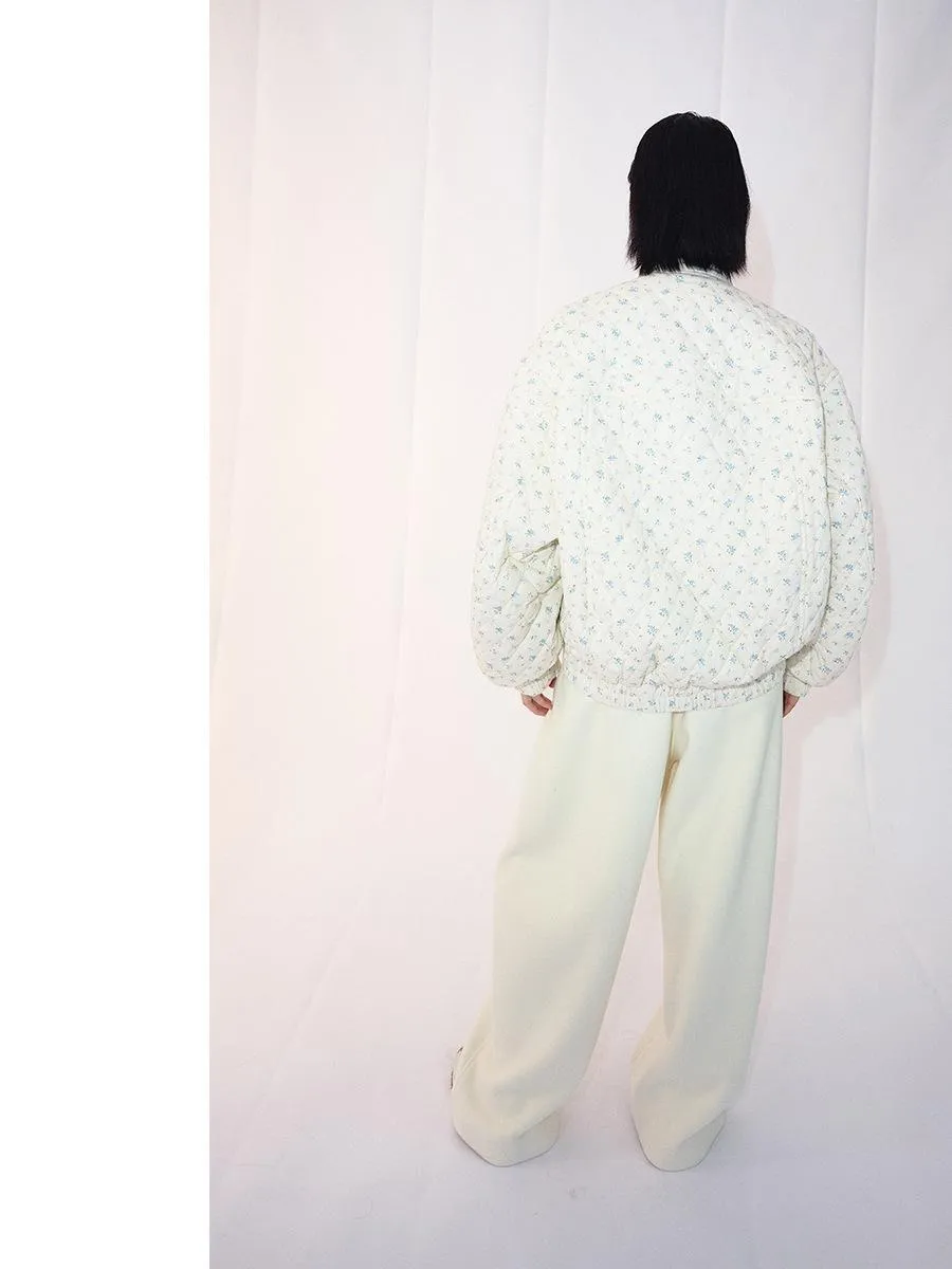 Retro Floral Quilted Jacket