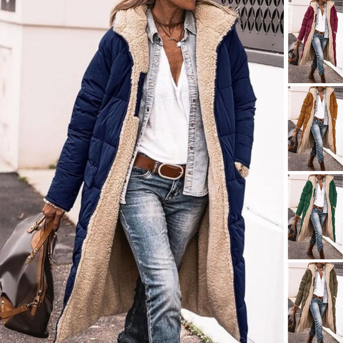 Reversible long sherpa long coat - Casual wear for everyday comfort