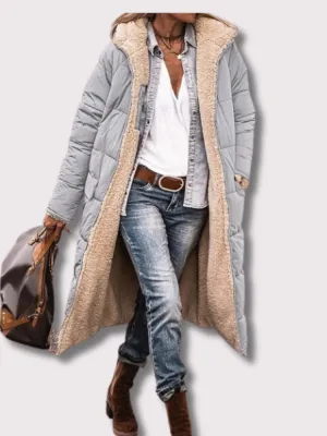 Reversible long sherpa long coat - Casual wear for everyday comfort