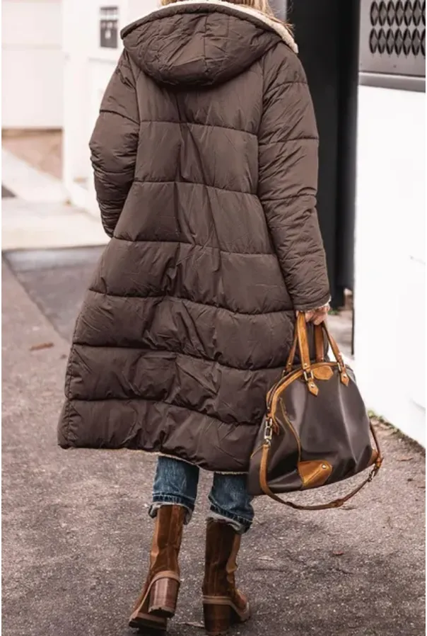 Reversible long sherpa long coat - Casual wear for everyday comfort
