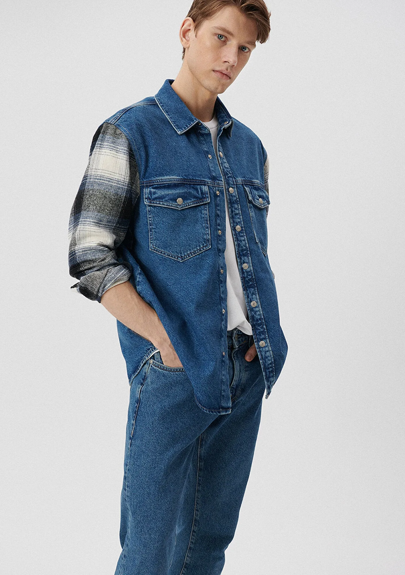 Ross Plaid Jean Shirt