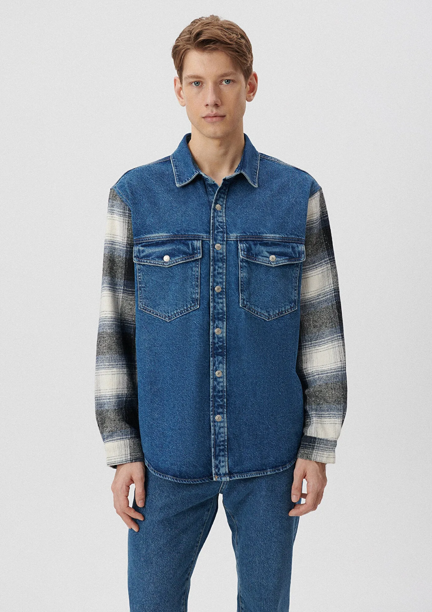 Ross Plaid Jean Shirt