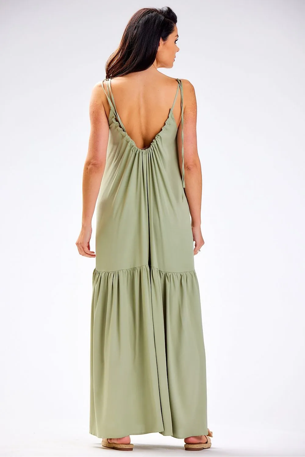 Ruffled Oversized Viscose Dress