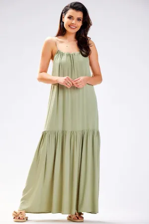 Ruffled Oversized Viscose Dress