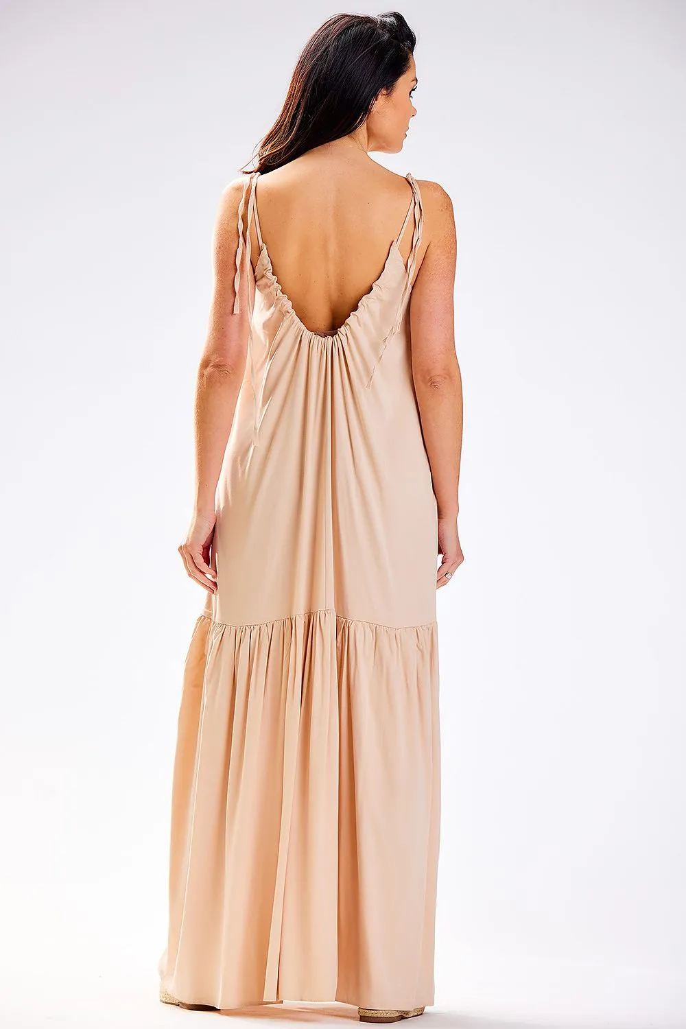Ruffled Oversized Viscose Dress