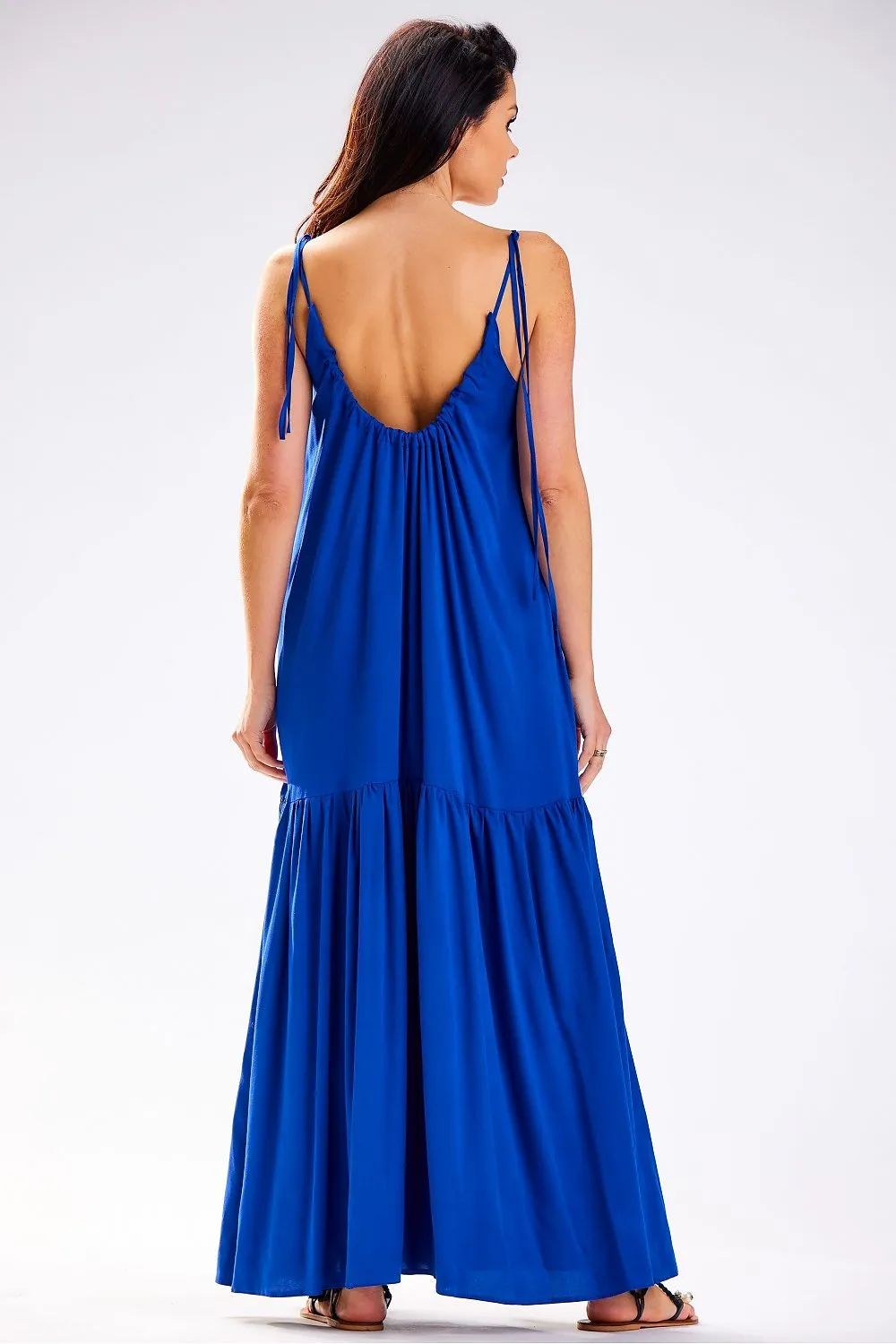 Ruffled Oversized Viscose Dress